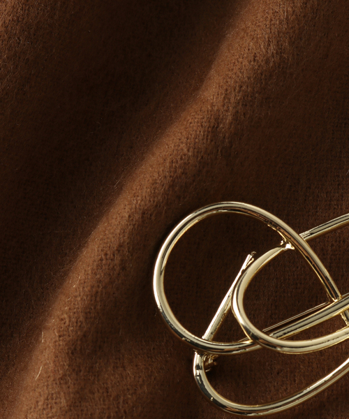 Spick & Span（スピックアンドスパン）の「Spick & Span ブローチツキストール（ストール/ショール・レディース・ベージュ系その他/グレー・FREE）」の18枚目の写真