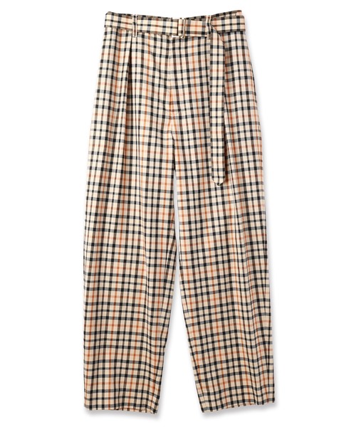 CULLNI(クルニ)の「CULLNI for DAKS LONDON Tuck Pants with Long Belt(スラックス・メンズ・ブラック系/ベージュ系1/ベージュ系2/ネイビー系・1/0/2)」の1枚目の写真