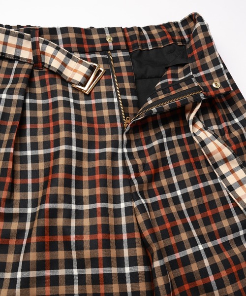CULLNI for DAKS LONDON Tuck Pants with Long Belt（スラックス