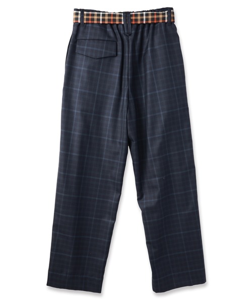 CULLNI for DAKS LONDON Tuck Pants with Long Belt（スラックス