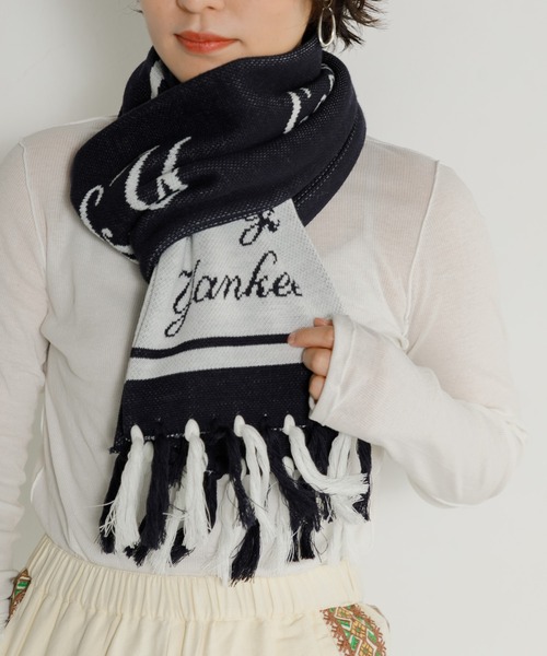 AMERICAN RAG CIE（アメリカンラグシー）の「【MEN , WOMEN】MLB TEAM MUFF（マフラー・メンズ・ネイビー/ダークブルー・FREE）」の4枚目の写真