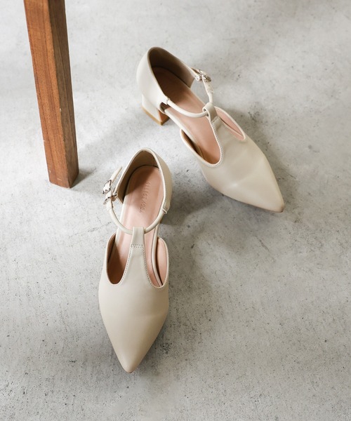 ポインテッドTストラップパンプス（パンプス）｜select MOCA（セレクト