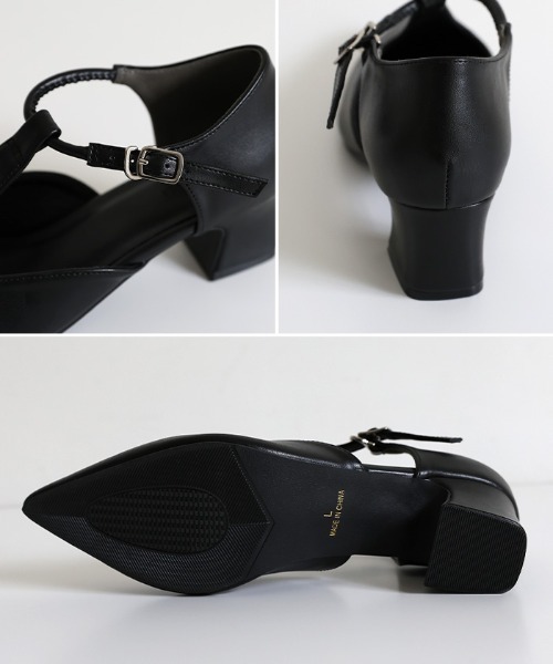 select MOCA（セレクトモカ）の「ポインテッドTストラップパンプス（パンプス・レディース・ベージュ/ブラック・SMALL/MEDIUM/LARGE）」の22枚目の写真