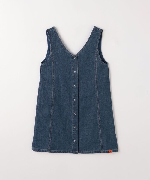 UNIVERSAL OVERALL（ユニバーサルオーバーオール）の「【別注】＜UNIVERSAL OVERALL＞TJ デニム 2WAYジャンパースカート / キッズ  100cm-130cm（ワンピース・キッズ・ダークグレー/コバルトブルー・XS(100-110cm)/S(120-130cm)）」の3枚目の写真
