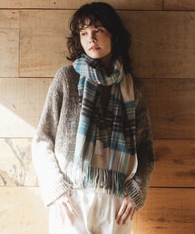 matti totti（マッティトッティ）の「【matti totti】カシミヤ100% ストール 大判 レディース クラシカルチェック 柄 カシミヤストール カシミアストール（ストール/ショール）」