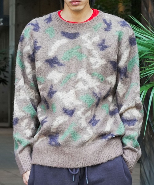 セール】KNIT/BANKS(バンクス)リラックスサイジングカモフラージュ