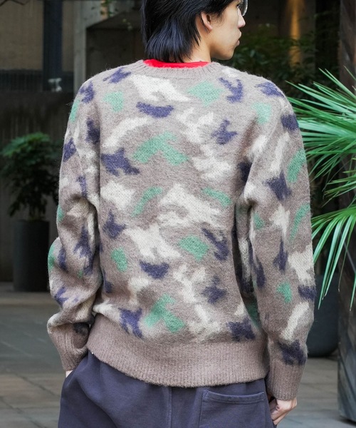 BANKS(バンクス)の「KNIT/BANKS(バンクス)リラックスサイジングカモフラージュパターンニットセーター(ニット/セーター・メンズ・カモフラージュ・LARGE/X-LARGE/MEDIUM)」の7枚目の写真