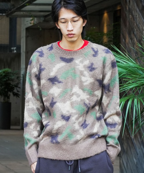 BANKS(バンクス)の「KNIT/BANKS(バンクス)リラックスサイジングカモフラージュパターンニットセーター(ニット/セーター・メンズ・カモフラージュ・LARGE/X-LARGE/MEDIUM)」の6枚目の写真