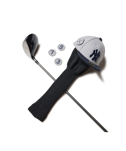 NEW ERA（ニューエラ）の「ニューエラゴルフ ヘッドカバー MLB フェアウェイウッド用（ゴルフグッズ・メンズ・グレー/ホワイト・ONE SIZE）」の2枚目の写真