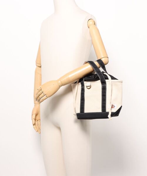 Dickies(ディッキーズ)の「【DICKIES/ディッキーズ】キャンバス ミニトートバッグ / AUTHENTIC CANVAS TOTE XS【WEB限定】(トートバッグ・レディース・ブラック/ネイビー/ベージュ・フリー)」の4枚目の写真