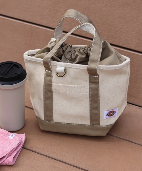 Dickies(ディッキーズ)の「【DICKIES/ディッキーズ】キャンバス ミニトートバッグ / AUTHENTIC CANVAS TOTE XS【WEB限定】(トートバッグ・レディース・ブラック/ネイビー/ベージュ・フリー)」の2枚目の写真