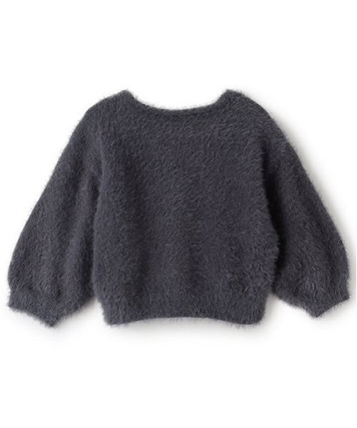 petit main（プティマイン）の「【リンク】シャギーニットカーディガン(キッズ)（カーディガン/ボレロ・キッズ・グレー/ライトピンク/アイボリー・M/S/L）」の17枚目の写真