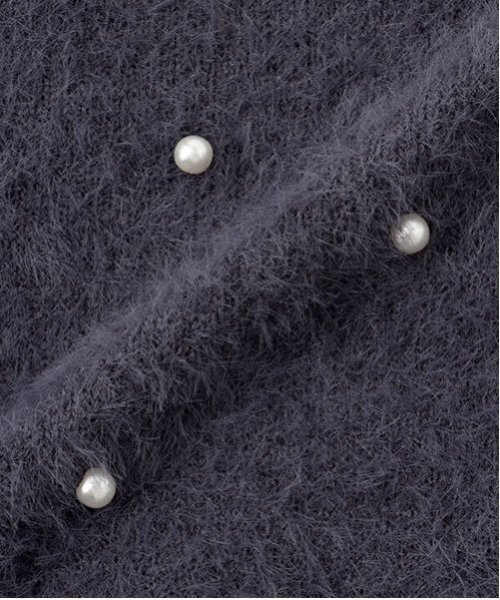 petit main（プティマイン）の「【リンク】シャギーニットカーディガン(キッズ)（カーディガン/ボレロ・キッズ・グレー/ライトピンク/アイボリー・M/S/L）」の20枚目の写真