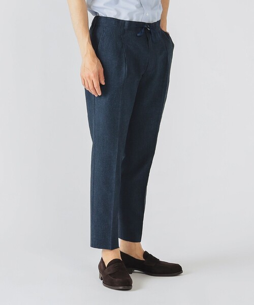 BEAMS デニムプリント シアサッカー 2ボタン ジャケット パンツ　セット BEAMS OUTLET｜デニムプリント シアサッカー 2ボタン ジャケット