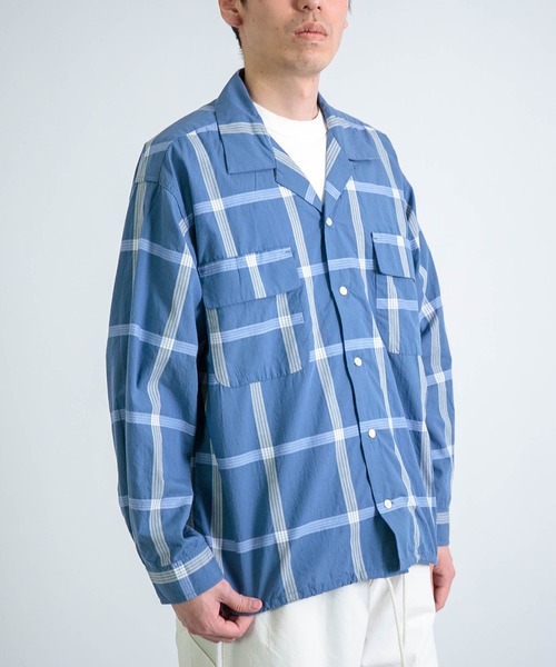 nanamica ナナミカ オープンカラーシャツ パラカ 半袖 チェックシャツ nanamica / 代官山のナナミカくん 第三十七回 「リラックス