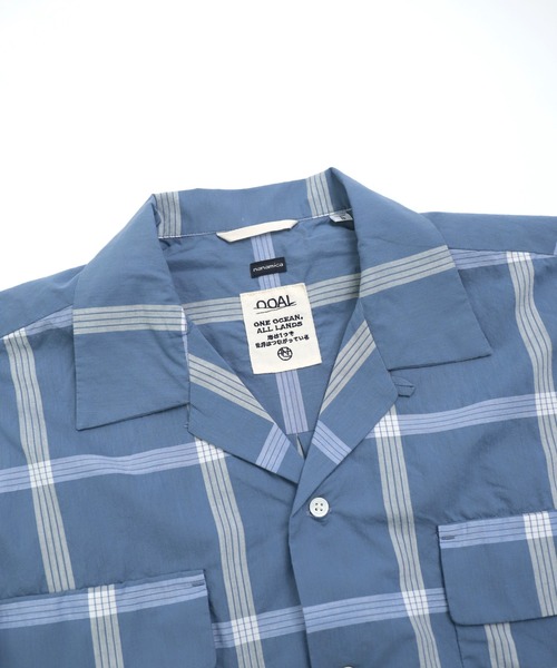 nanamica - nanamica ナナミカ オープンカラーシャツ パラカチェック 半袖 20%OFF】◇(sugs416) / nanamica(ナナミカ) / Cotton Silk