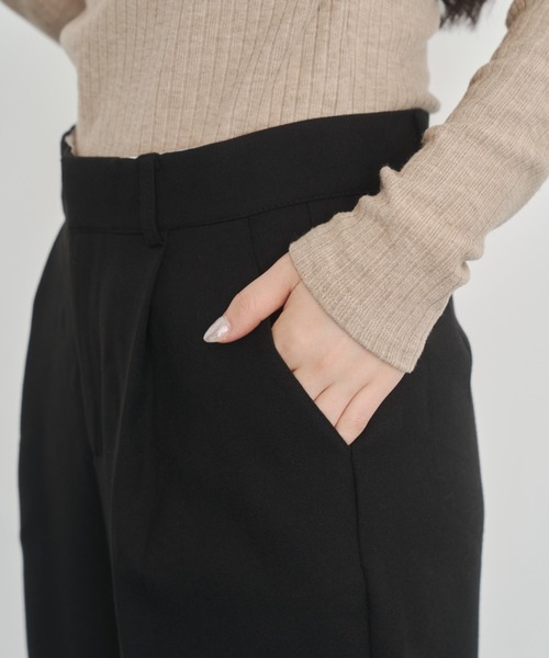 Happy John（ハッピージョン）の「basic half pants/ベーシックハーフパンツ（その他パンツ・レディース・ブラック/ベージュ・SMALL/MEDIUM）」の8枚目の写真