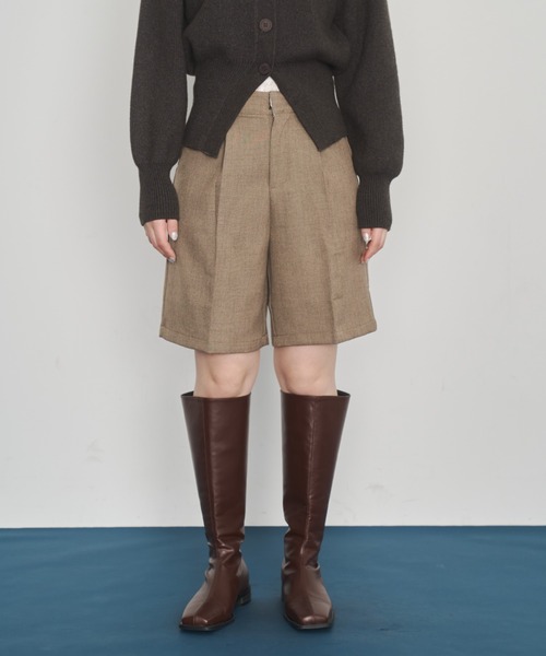 Happy John（ハッピージョン）の「basic half pants/ベーシックハーフパンツ（その他パンツ・レディース・ブラック/ベージュ・SMALL/MEDIUM）」の10枚目の写真