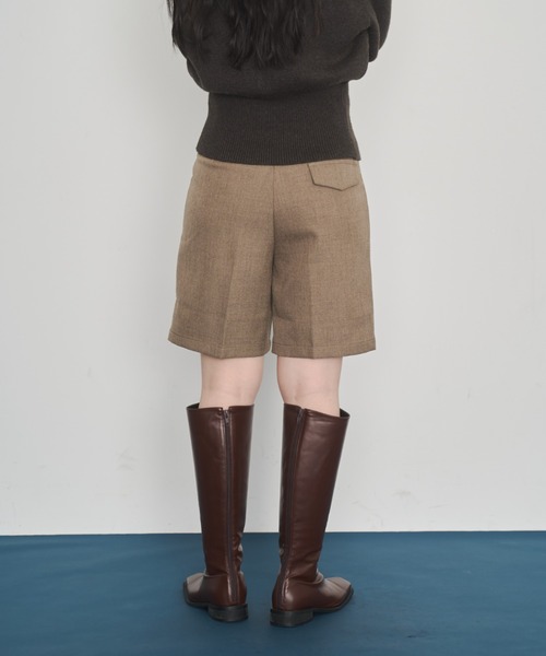 Happy John（ハッピージョン）の「basic half pants/ベーシックハーフパンツ（その他パンツ・レディース・ブラック/ベージュ・SMALL/MEDIUM）」の12枚目の写真