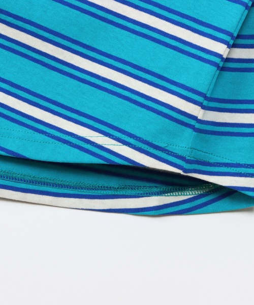 Champion（チャンピオン）の「【Champion/チャンピオン】キッズ ベーシック ボーダーショートスリーブTシャツ（Tシャツ/カットソー・キッズ・ブルー系その他2/ダークネイビー/ピンク系1・160/150/140/130/110/100/120）」の7枚目の写真