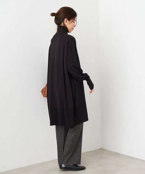 IENA（イエナ）の「Grossy タートルネックロングプルオーバー（ニット