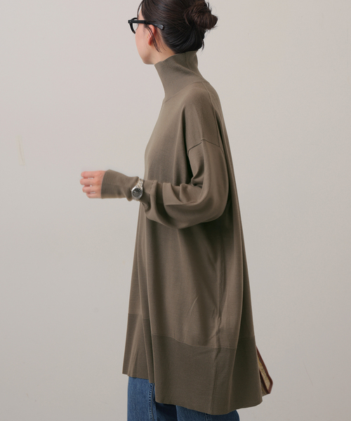 【タグ付き未使用】イエナ　2024AWグロッシータートルネックロングプルオーバー IENA（イエナ）の「Grossy タートルネックロングプルオーバー（ニット