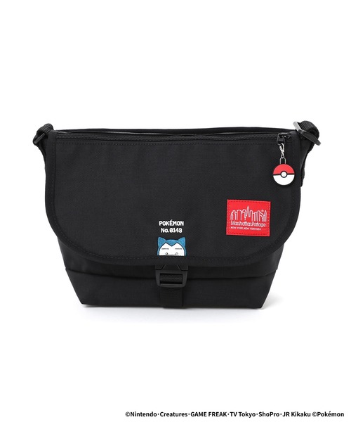 Manhattan Portage（マンハッタンポーテージ）の「Nylon Messenger Bag JR Flap Zipper Pocket Pokemon Kabigon（メッセンジャーバッグ・メンズ・ブラック・SMALL）」の10枚目の写真