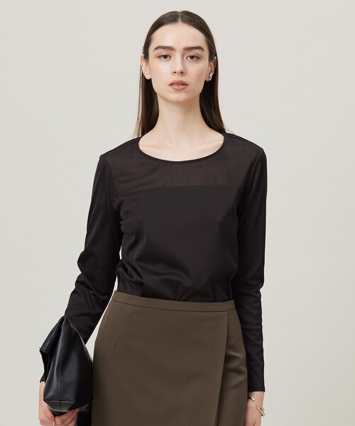 越後夏結城紬〘 広衿・居敷当てあり〙〘 裄:約67cm〙