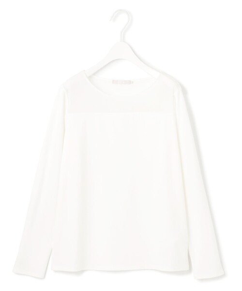 ICB(アイシービー)の「PlaXフィラメントジャージー シアーコンビカットソー(Tシャツ/カットソー・レディース・アイボリー系/ブラック系・LARGE/X-LARGE)」の13枚目の写真
