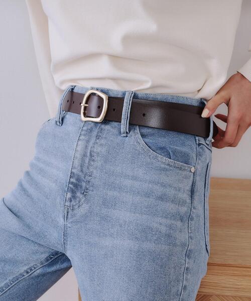 OPAQUE.CLIP（オペークドットクリップ）の「変形メタル幅広ベルト（ベルト・レディース・ブラック/ブラウン系・00）」の3枚目の写真