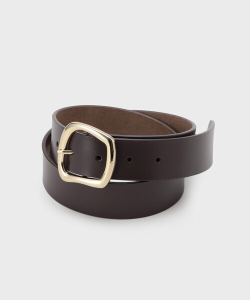 OPAQUE.CLIP（オペークドットクリップ）の「変形メタル幅広ベルト（ベルト・レディース・ブラック/ブラウン系・00）」の4枚目の写真