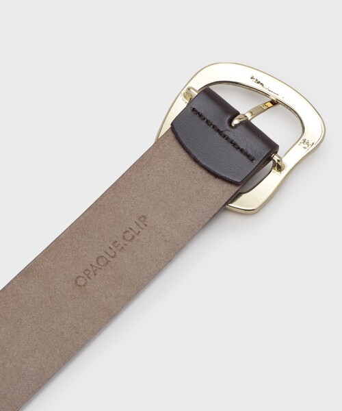 OPAQUE.CLIP（オペークドットクリップ）の「変形メタル幅広ベルト（ベルト・レディース・ブラック/ブラウン系・00）」の5枚目の写真