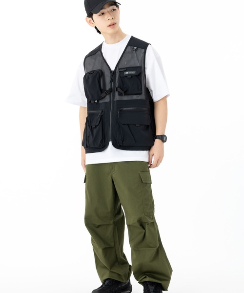 ニューエラアウトドア マルチベスト 吉田兄弟コラボアングラー