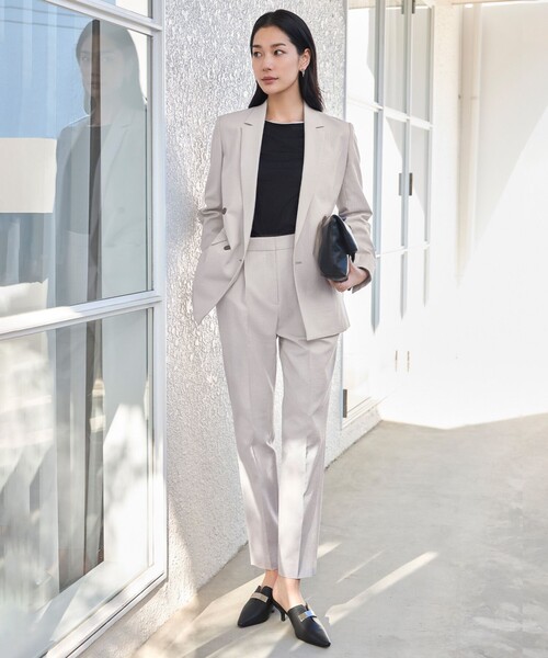 ICB(アイシービー)の「LooseWeave テーパードパンツ(その他パンツ・レディース・グレー系/黄土色系/ライトイエロー系・40/48/46/44/42)」の4枚目の写真