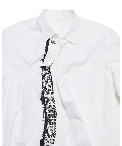 SOPHNET.（ソフネット）の「SIMON TAYLOR: BROKEN BEAUTY SHIRT（シャツ/ブラウス・メンズ・ホワイト/ブラック・SMALL/MEDIUM/LARGE/X-LARGE）」の9枚目の写真