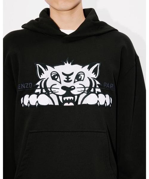 ★国内発送★【Kenzo】Happy Tiger エンブロイダリー フーディー KENZO Happy Tiger' エンブロイダリー フーディー（スウェット