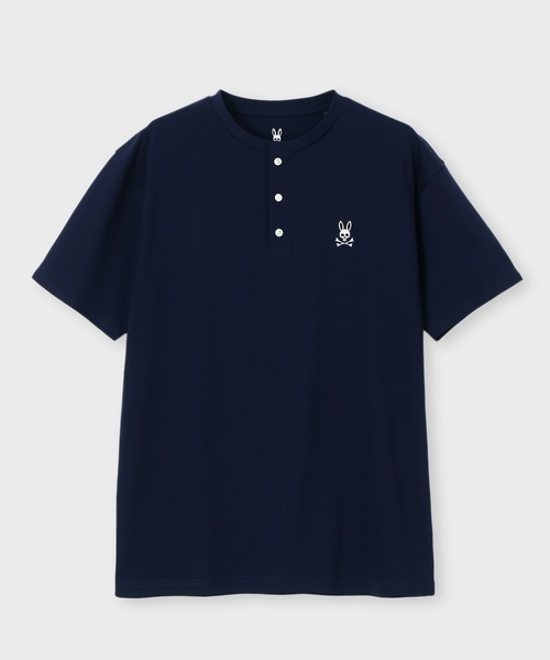 シルケットスムース ヘンリーネック Tシャツ（Tシャツ/カットソー 