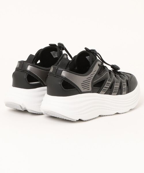 VINCULUM（ウィンクルム）の「【VINCULUM】トグルレーススニーカーサンダル(752105)（スニーカー・レディース・ブラック/ホワイト・39/38/37/36/35）」の8枚目の写真