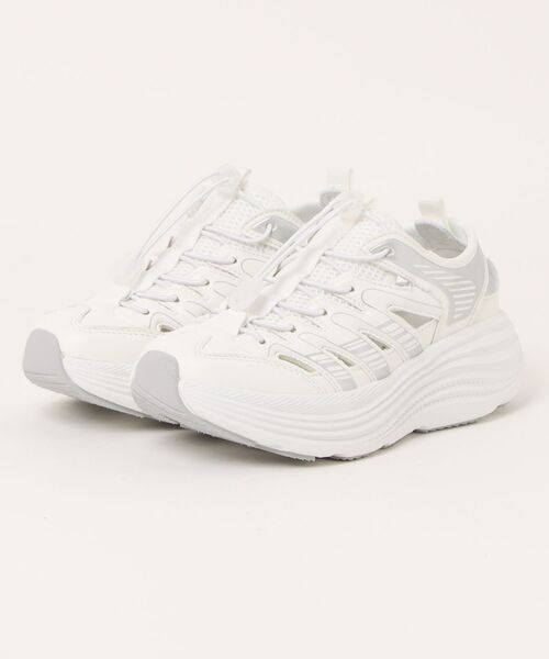 VINCULUM（ウィンクルム）の「【VINCULUM】トグルレーススニーカーサンダル(752105)（スニーカー・レディース・ブラック/ホワイト・39/38/37/36/35）」の4枚目の写真