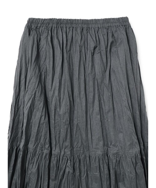 mizuiro ind ワッシャープリーツティアードスカート（スカート
