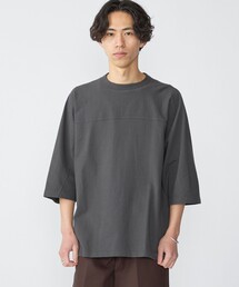 SHIPS（シップス）の「SHIPS: フットボール Tシャツ（6分丈）（Tシャツ/カットソー・メンズ）」