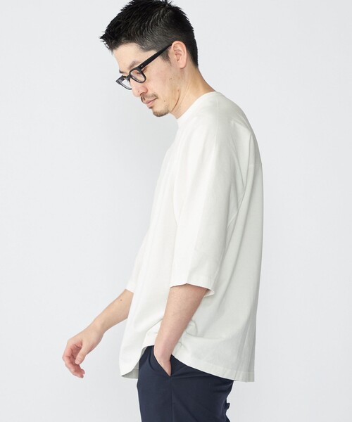 SHIPS(シップス)の「SHIPS: フットボール Tシャツ(6分丈)(Tシャツ/カットソー・メンズ・ホワイト/チャコールグレー/ネイビー・SMALL/MEDIUM/LARGE/X-LARGE)」の11枚目の写真