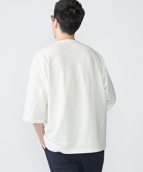 SHIPS(シップス)の「SHIPS: フットボール Tシャツ(6分丈)(Tシャツ/カットソー・メンズ・ホワイト/チャコールグレー/ネイビー・SMALL/MEDIUM/LARGE/X-LARGE)」の12枚目の写真