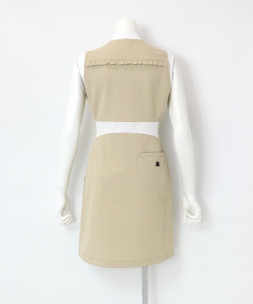 archivio(アルチビオ)の「<LADIES>バックフリル速乾ワンピース(ワンピース・レディース・ブラック/ホワイト/ベージュ・L/M/S)」の5枚目の写真