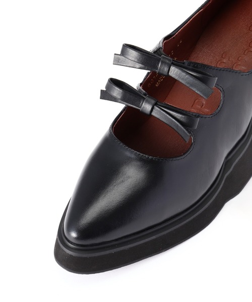 ROSE BUD（ローズバッド）の「(piu comoda)リボンポインテッドシューズ（その他シューズ・レディース・ブラック・36）」の6枚目の写真