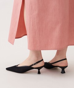 GRISE 4cmナロースクエアカットセパレートパンプス セール】GRISE4cmナロースクエアカットセパレートパンプス