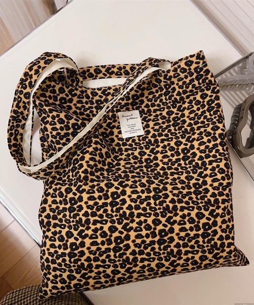 セール】Liaa/豹柄 レオパード柄 トートバッグ A18557（トートバッグ