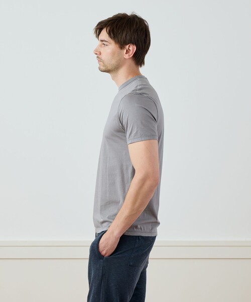 JAMES PERSE(ジェームスパース)の「リュクス ジャージークルーネックTシャツ MELJ3199(Tシャツ/カットソー・メンズ・ダークグリーン/グレー・1/0/3)」の5枚目の写真