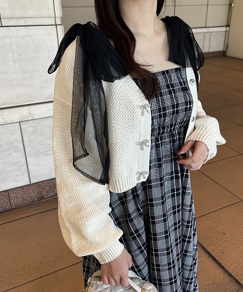 apres jour(アプレジュール)の「アソートチュールリボンワンピース(ワンピース・レディース・イエロー系その他/ピンク系その他/ブラック系その他2/アイボリー/ブルー系その他・X-LARGE/フリー)」の11枚目の写真