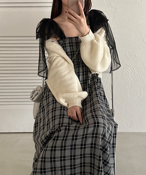apres jour(アプレジュール)の「アソートチュールリボンワンピース(ワンピース・レディース・イエロー系その他/ピンク系その他/ブラック系その他2/アイボリー/ブルー系その他・X-LARGE/フリー)」の10枚目の写真